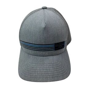 Travis Mathew Gray Cap with Blue Striped Accents